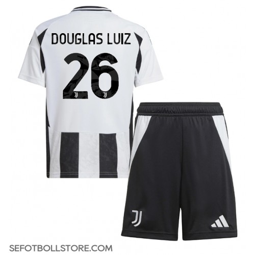 Juventus Douglas Luiz #26 Replika babykläder Hemmaställ Barn 2024-25 Kortärmad (+ korta byxor)